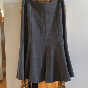 Dress Barn Dark Gray A-Line Skirt